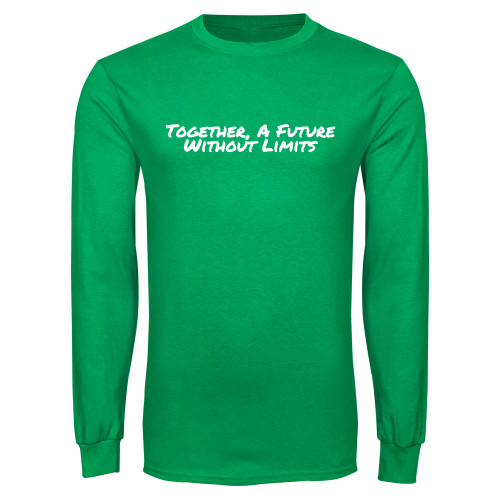 Kelly Green Long Sleeve T Shirt-Tagline