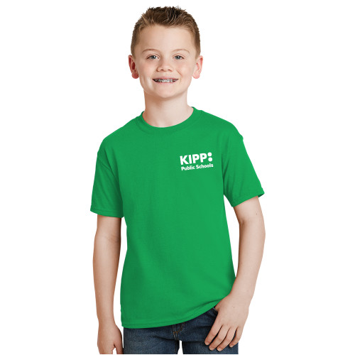 Youth Kelly Green T Shirt-KIPP Public Schools