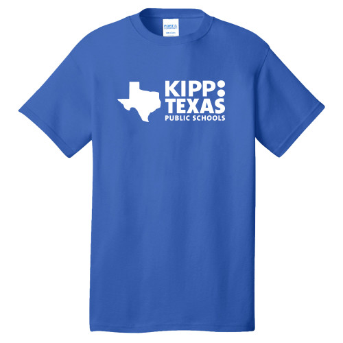 Extended Royal T Shirt-KIPP Texas Primary Logo