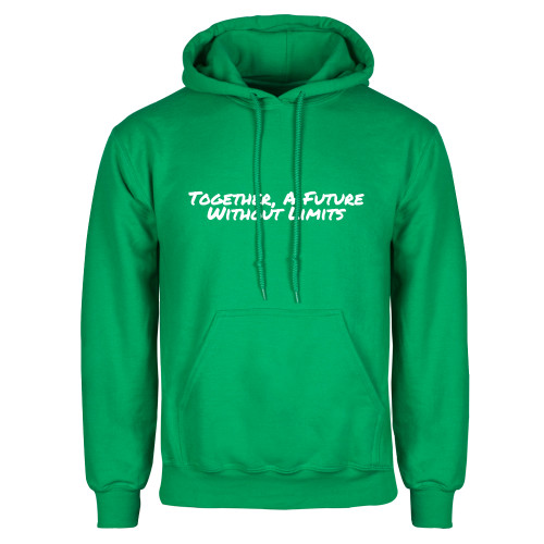 Kelly Green Fleece Hoodie-Tagline