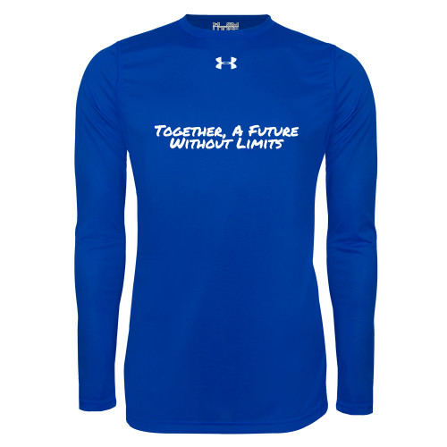 Under Armour Royal Long Sleeve Tech Tee-Tagline