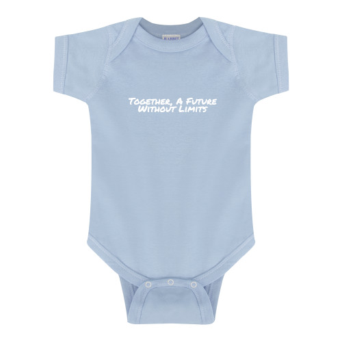 Light Blue Infant Onesie-Tagline