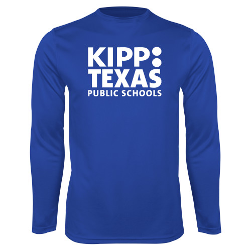 Royal Performance Long Sleeve Shirt-KIPP Texas Stacked Logo
