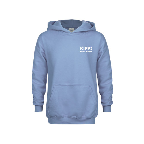 Youth Light Blue Fleece Hoodie-KIPP Public Schools