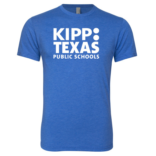 Next Level Royal Triblend Tee-KIPP Texas Stacked Logo