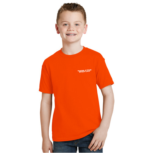 Youth Orange T Shirt-Tagline