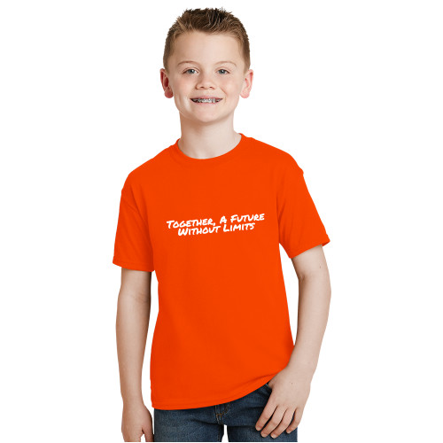 Youth Orange T Shirt-Tagline
