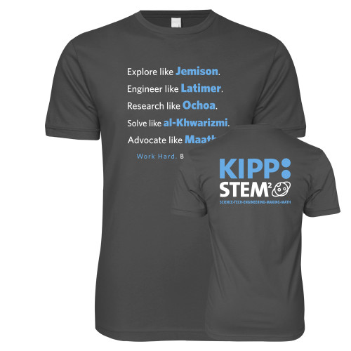Next Level Charcoal SoftStyle T Shirt-STEM2 Front
