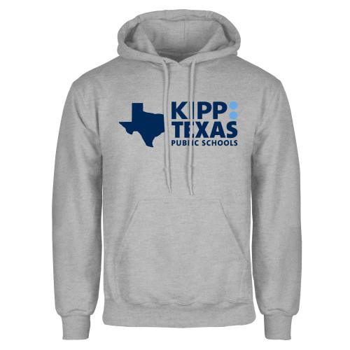 Grey Fleece Hoodie-KIPP Texas Primary Logo