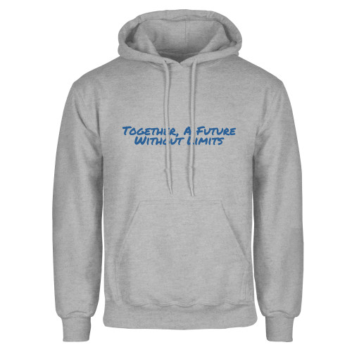 Grey Fleece Hoodie-Tagline