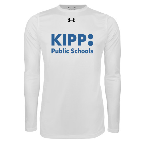 Under Armour White Long Sleeve Tech Tee-KIPP Public Schools