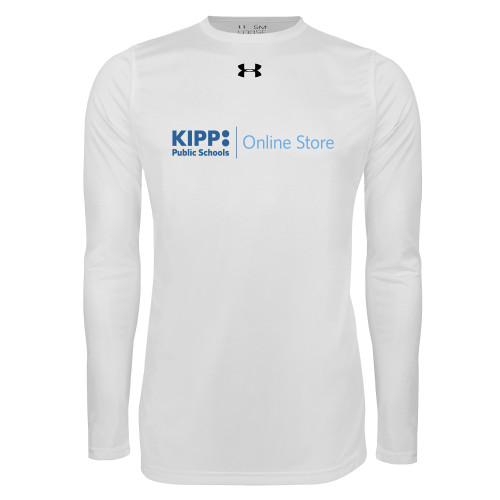 Under Armour White Long Sleeve Tech Tee-Online Store