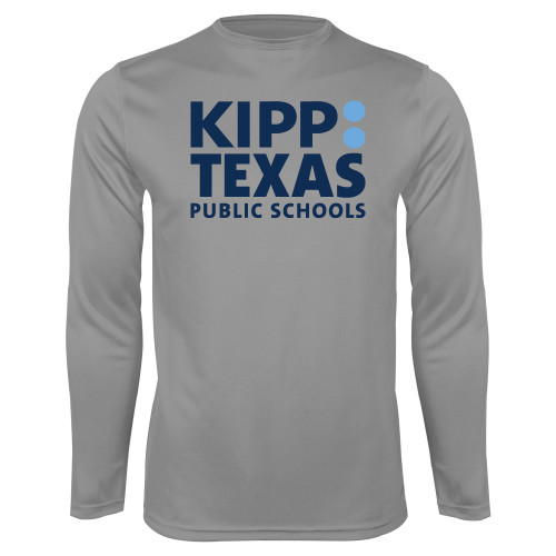 Steel Performance Longsleeve Shirt-KIPP Texas Stacked Logo