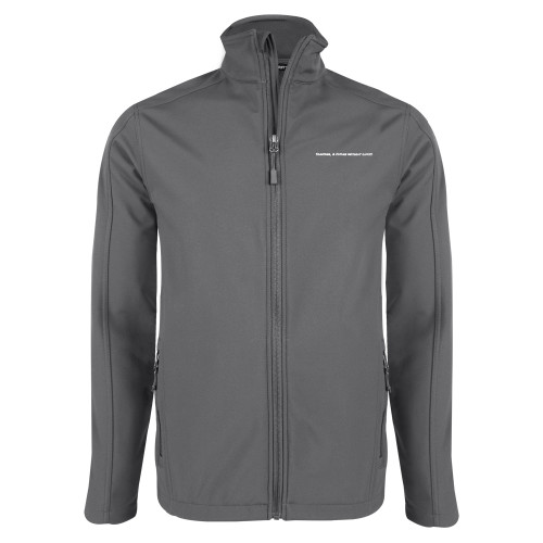 Charcoal Softshell Jacket-Tagline Flat