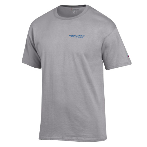 Champion Oxford Grey T Shirt-Tagline