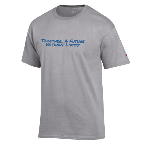 Champion Oxford Grey T Shirt-Tagline