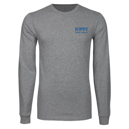 Grey Long Sleeve T Shirt-KIPP Public Schools