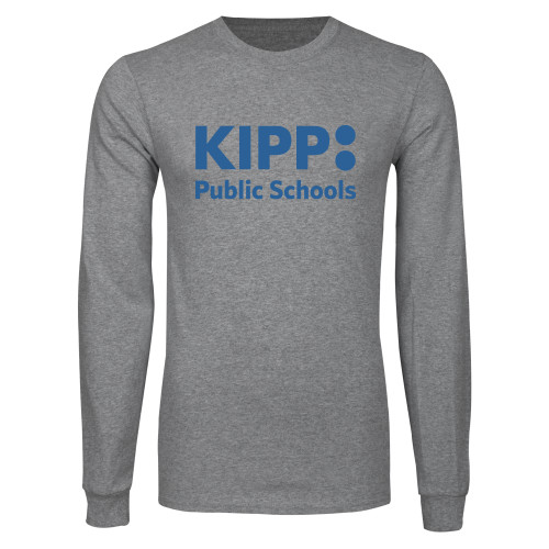 Grey Long Sleeve T Shirt-KIPP Public Schools