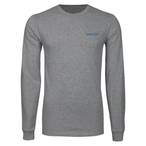 Grey Long Sleeve T Shirt-Tagline