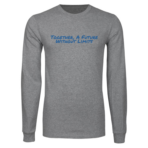 Grey Long Sleeve T Shirt-Tagline