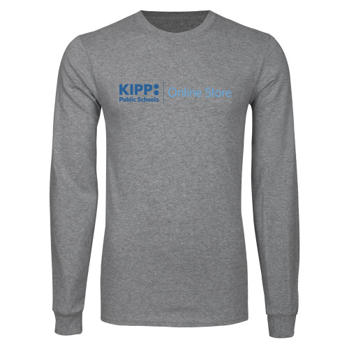 Grey Long Sleeve T Shirt-Online Store