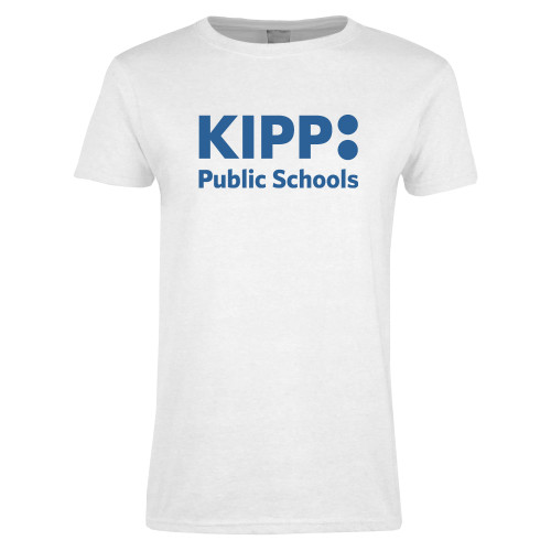 Womens White Short Sleeve Tee-KIPP Public Schools