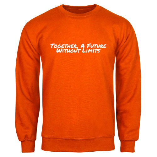Orange Fleece Crew-Tagline