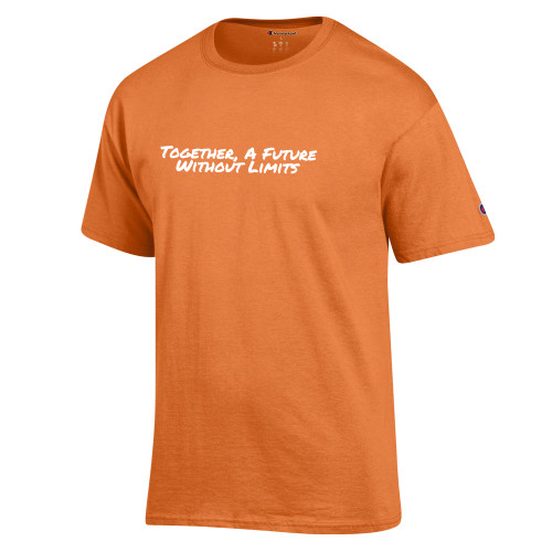 Champion Spirit Orange T Shirt-Tagline