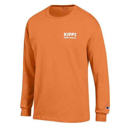Champion Spirit Orange Long Sleeve T Shirt-KIPP Public Schools