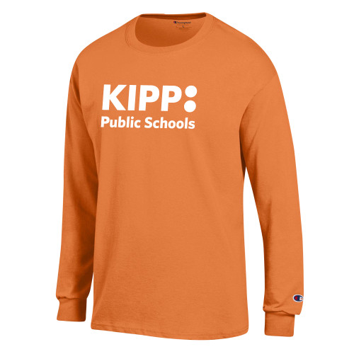 Champion Spirit Orange Long Sleeve T Shirt-KIPP Public Schools