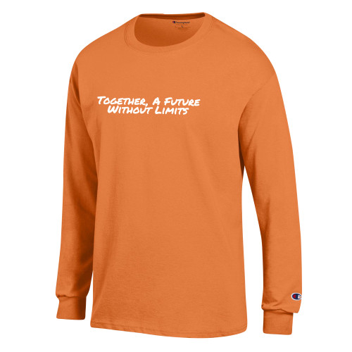 Champion Spirit Orange Long Sleeve T Shirt-Tagline