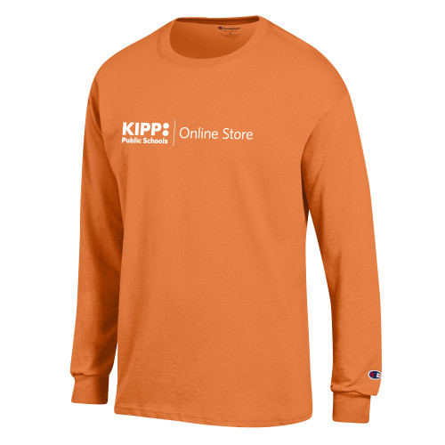 Champion Spirit Orange Long Sleeve T Shirt-Online Store