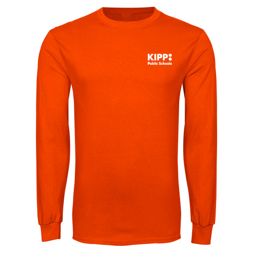 Orange Long Sleeve T-Shirt-KIPP Public Schools