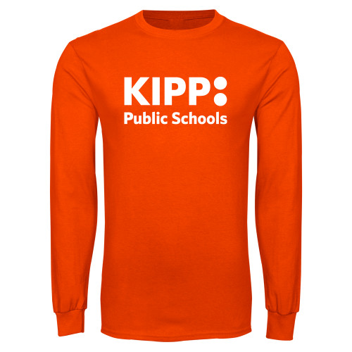 Orange Long Sleeve T-Shirt-KIPP Public Schools