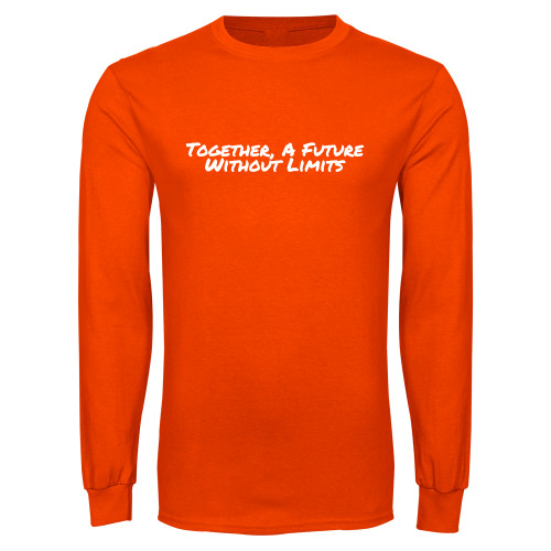 Orange Long Sleeve T-Shirt-Tagline