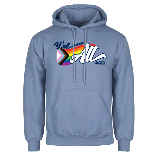 Light Blue Fleece Hoodie-KIPP Pride Logo