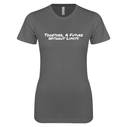 Next Level Womens Charcoal Boyfriend Tee-Tagline