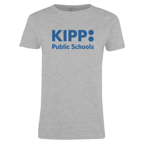 Womens Grey Short Sleeve Tee-KIPP Public Schools