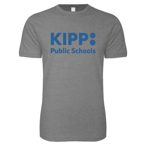 Next Level Heather Grey SoftStyle T Shirt-KIPP Public Schools
