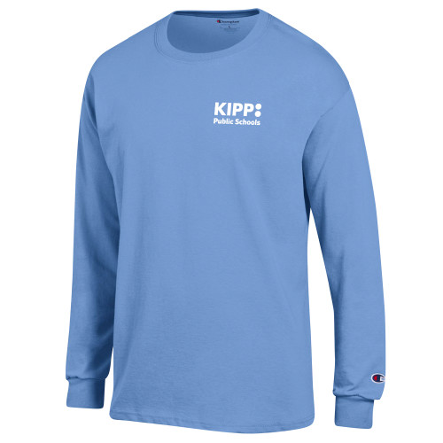 Champion Light Blue Long Sleeve T Shirt-KIPP Public Schools