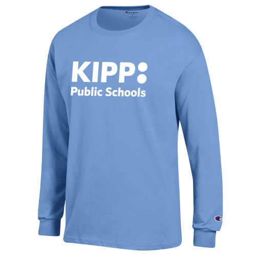 Champion Light Blue Long Sleeve T Shirt-KIPP Public Schools