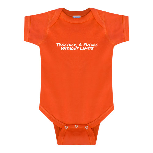 Orange Infant Onesie-Tagline