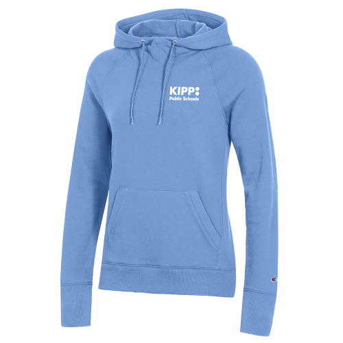Champion Womens Light Blue Pull Over Hood-KIPP Public Schools