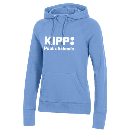 Champion Womens Light Blue Pull Over Hood-KIPP Public Schools