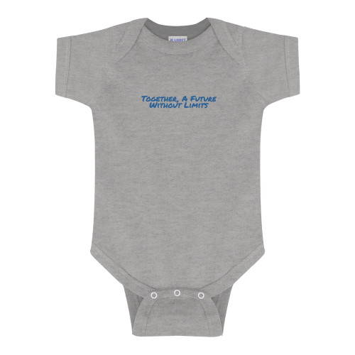 Grey Infant Onesie-Tagline