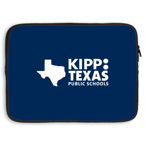 15 inch Neoprene Laptop Sleeve-KIPP Texas Stacked Logo