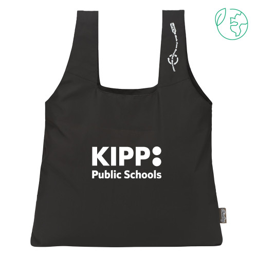 ChicoBag Black Original rePETe Tote-KIPP Public Schools