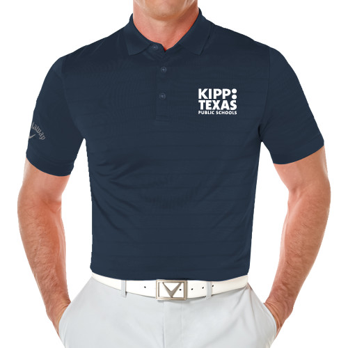 Callaway Navy Opti Vent Polo-KIPP Texas Stacked Logo