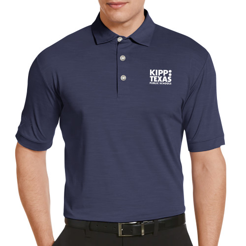 Callaway Navy Tonal Polo-KIPP Texas Stacked Logo
