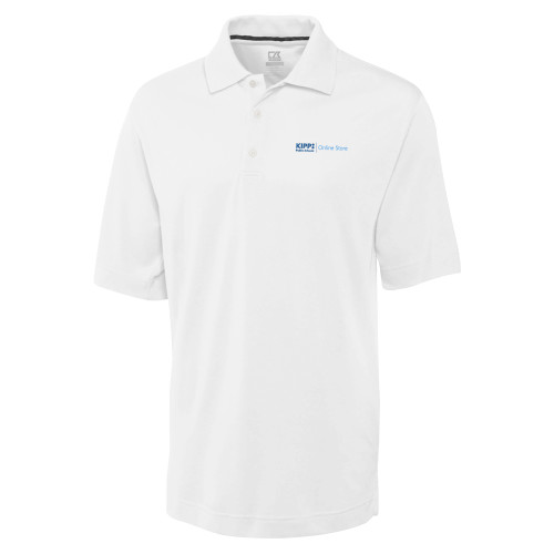 C&B White Advantage TriBlend Pique Polo-Online Store
